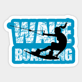 Girl Wakeboarding Sticker